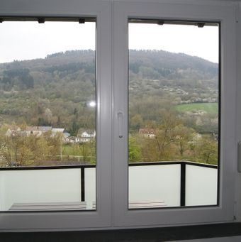 Küche mit Panoramablick.